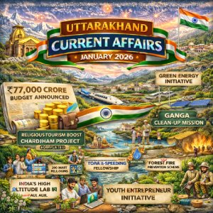 Uttarakhand Current Affairs January 2026
