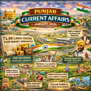Punjab Current Affairs January 2026