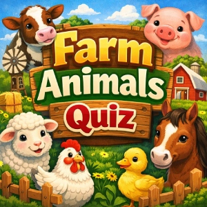 Farm Animals Quiz for Kids – Identify Farm Animals from Pictures