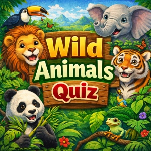 Wild Animals Quiz for Kids – Identify Wild Animals from Images