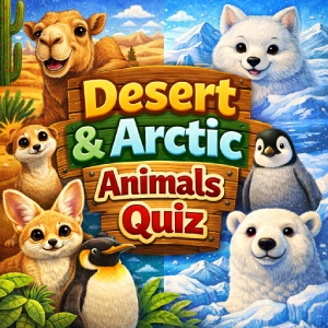 Desert & Arctic Animals Quiz – Guess the Animal from the Image